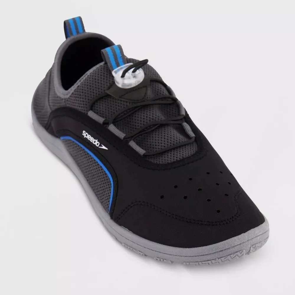 Speedo Men's Surfwalker Water Shoes - Gray/Black - Picture 1 of 6